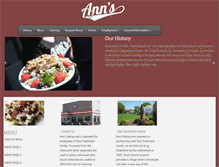 Tablet Screenshot of annsrestaurant.com